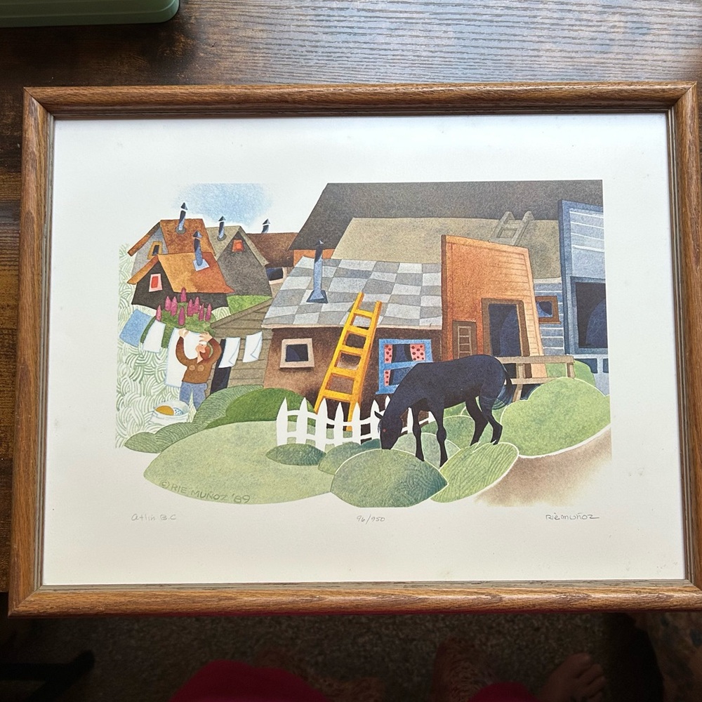 Rie Munoz ‘89 Limited Edition 96/950 Framed Art
